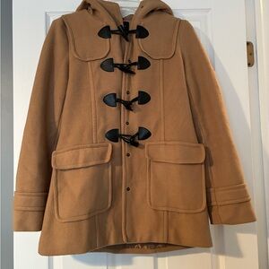 Love Tree Camel Toggle Pea Coat